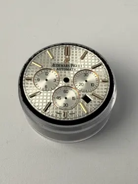 Audemars Piguet 26320or.00.d088cr.01 Royal Oak 41mm White Dial Rose Gold Stick Ref 26320or Chrono