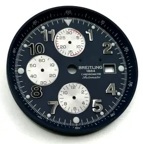 A13370 Breitling C615 Super Avenger Blue Watch Dial Silver Subdials