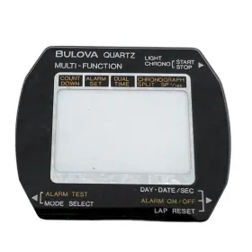 Bulova 3402.10 3204.10 Watch Dial With Gasket Quartz Multi Function Digital Lcd 1970s Read