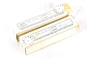 25574 Cadrans Porrentruy Swiss Watch Dials Vintage Roman Indices White 24.9mm Round