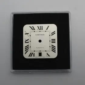 Cartier Ca400037 Santos De Large Model Silvered Opaline Watch Dial