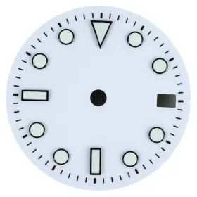 Feiyashi D2224dd 28.5mm Black Sunburst Brushed Dive Watch Dial Luminous Markers For White 2
