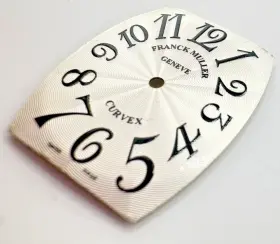 7502qzhjcoeurwglbl Franck Muller Cintree Curvex 23mm X 28mm 1752qz Silver Dial