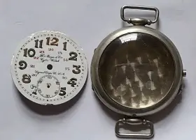 H. Moser & Cie 4198940 H. And Signal Corps U.s.a. Enamel Watch Dial Case Parts