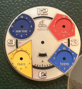 Jcm13 Jacob & Co. And Five Time Zone Jcm 13 Mop Multicolored Dial Fits 40mm Watch