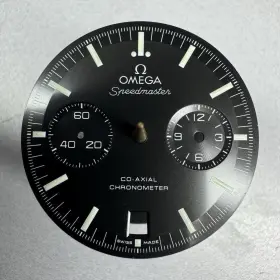 Omega Wj3486001 Genuine Set Speedmaster Metal Watch Dial Black And Hand Kit 31130445101002