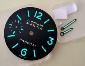 Panerai 14225 Authentic Luminor Marina Dial And Hands 34 Mm Diameter Orig Factory Box