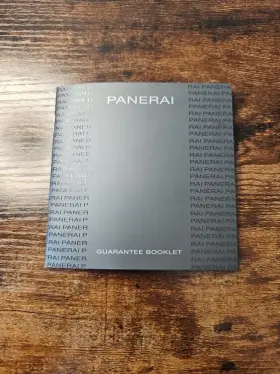 Paa00535 Panerai Watch International Guarantee Booklet Manual Authentic Original Oem 2009