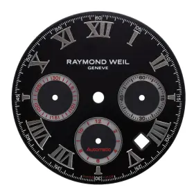 7260-st-00208 Raymond Weil Chronograph 32mm Black Roman Dial
