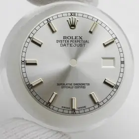 Rolex 116223 Datejust Railroad Silver Watch Dial