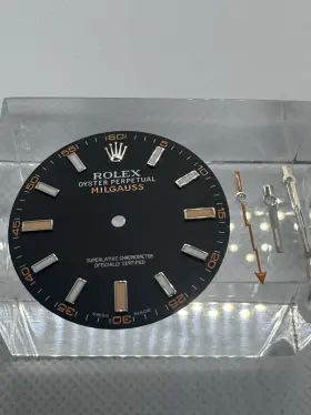 Rolex 116400gv Milgauss 40mm Black Orange Dial Model Extremely Rare