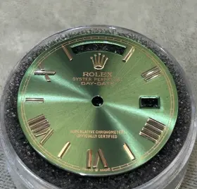 118205 Rolex 118235 Quickset President Custom Olive Green Roman Dial For Models