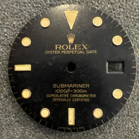 Rolex 121-311 Submariner Dial 1000ft 300m Tritium Swiss T 25 Vintage Oem