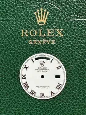 18239 Rolex 1498 Dial - White Gold Roman For Day Date 36mm