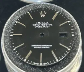 16234 Rolex 16014 16000 16030 16200 Preowned Vintage Black Stick Marker Dial For Models Oem
