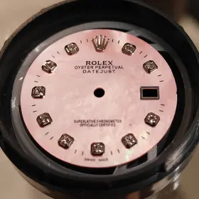 16220 Rolex 16014 16234 16200 Mens Datejust Custom Pink Mother Pearl Dial For Models