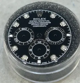 16529 Rolex 16520 16519 Zenith Daytona Custom Black Diamond Dial For Models And