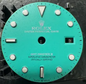 Rolex 16700 16750 16710 Gmt Master Ii 40mm Custom Ice Blue Luminescent Dial For