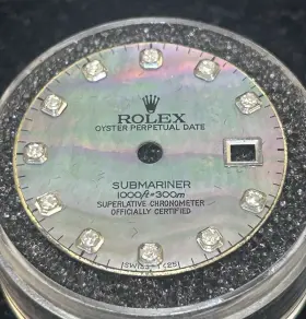 Rolex 16800-16610 Submariner 40mm Custom Dark Mop Diamond For Models 16800 And 16610