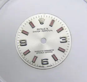 Rolex 176200 Genuine Ladies 26mm Oyster Perpetual Silver Dial Pink Hour Markers