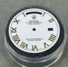 118238 Rolex 18038 18078 18238 Quickset President Custom White Gold Roman Dial For Ref