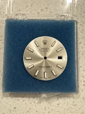 Rolex 2.72.11 Datejust Silver Dial With Lume Markers Engine Turned Style Vintage