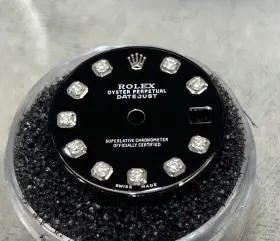 279174 Rolex 279160 Ladies Datejust Custom Black Diamond Dial For 28mm Models