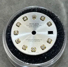 279163 Rolex 279173 Ladies Datejust Custom Silver Diamond Dial For 28mm Models