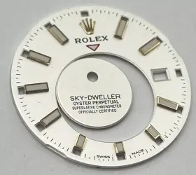 326934 Rolex Sky-dweller Stainless Steel White Dial Stick Markers Factory