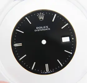 6694 Rolex Vintage Genuine Oysterdate Precision 34mm Black And Cream Tritium Dial