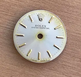 6718 Rolex Vintage Ladies Oyster Perpetual 24mm Champagne And Gold Dial