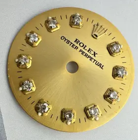 Rolex 67198 Factory Diamond Dial Womens President Ref 67198-18mm No Date Swiss Made