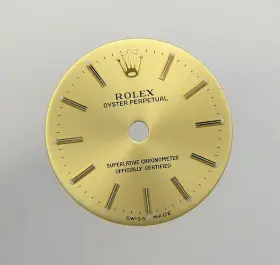 Rolex 76183 Genuine Ladies Date 24mm 76243 Champagne And Yellow Gold Watch Dial