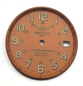 A17360 Rolex Breitling Superocean 42mm Orange Arabic Dial Model