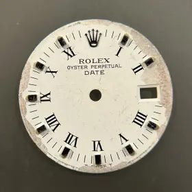 Rolex C.1155 Ladies Oyster Perpetual Date White Roman Numeral Dial