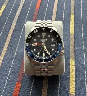 Seiko 029665214966 5 Sports Skx Style Gmt Series Automatic 42.5mm Blue Dial Watch