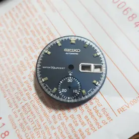 Seiko 6139-6009 Blue Resist Dial For Vintage Chrono 6139-6002 6139-6005 Pogue