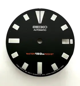Seiko 7002-700x Nos Vintage 90 S Auto Diver Triple Signed 150m Black Dial Part