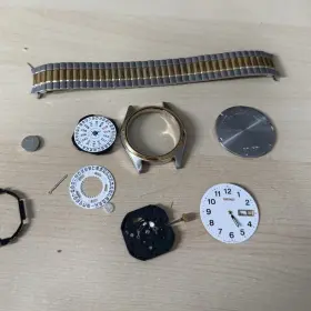 Seiko 7n43-921m White Arabic Numerals Dial With Day/date Complete Watch 7n43