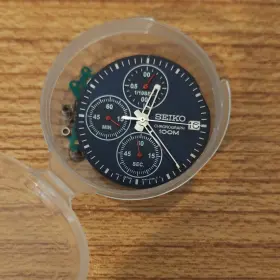 Seiko 7t57-00g0 For Parts 4t57-00g0 Chronograph 100m Blue Dial