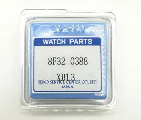 Seiko 8f32-0388 Nos Genuine Quartz Perpetual Calendar Black Dial Part Xb13