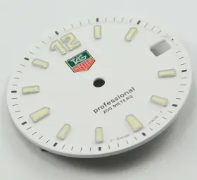 Wk1311 Tag Heuer Hx0503 2000 Flat White Dial 20mm New