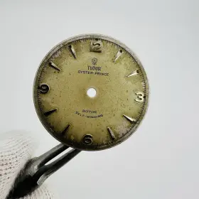 7809 Tudor Rare 1950s Rose Tritium Patina Dial Ref. Caliber 390 Oyster Prince