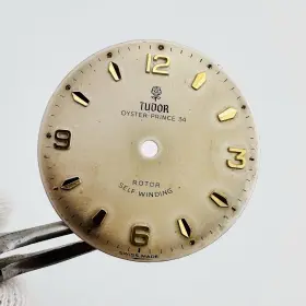 7909 Tudor Rare 1960s Rose Tritium Patina Dial Ref. Caliber 390 Oyster Prince