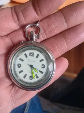0106 Verasini Green Dial Pocket Watch