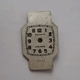 Waltham 415-rf Premier White Watch Dial Arabic Numerals 415 Rf