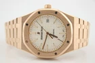 Audemars Piguet Royal Oak 41MM Silver Dial 18K Rg Watch 15400OR Non Converted Pre-owned. Price: $70000.00.
