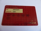 Omega Pictogram Card 2894.52.91 - Cal. 3301 41MM Seamaster Very. Price: $40.36.