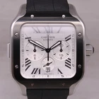Cartier Santos Xl Chronograph Men 40.5MM Steel Watch Box Strap Tag Card WSSA0017 Pre-owned. Price: $8499.99.