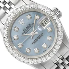 Rolex Datejust Custom Blue 69173 Mop Diamond Dial Bezel Jubilee Band 26MM Watch Pre-owned. Price: $6930.00.